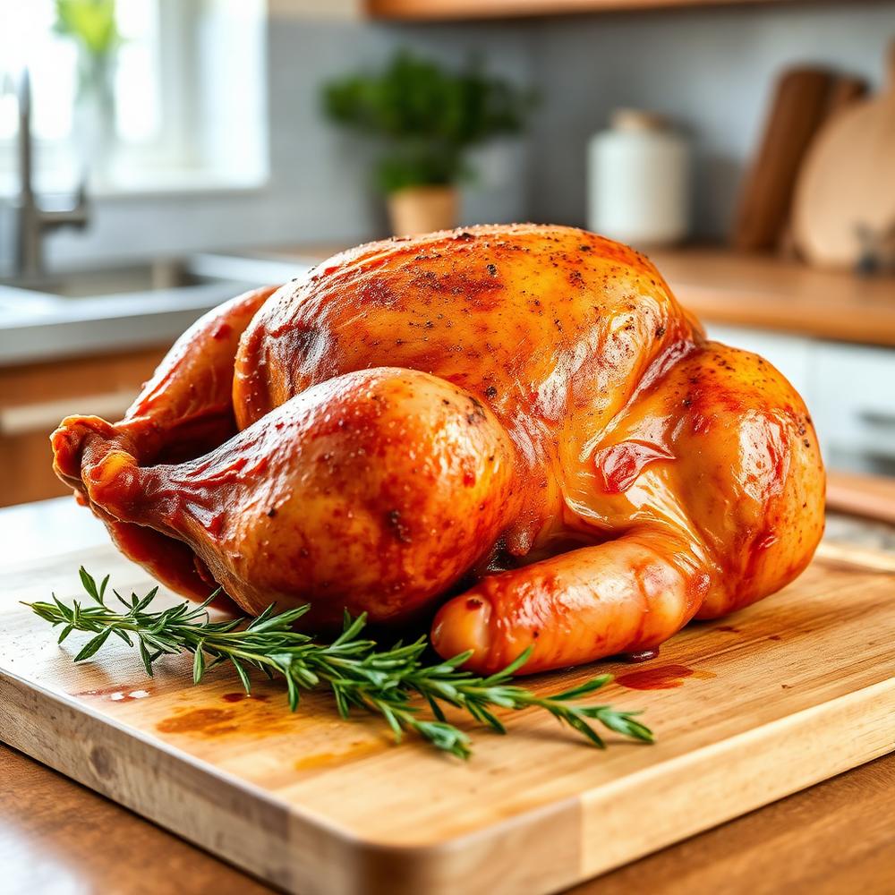 Freshly dressed chicken
